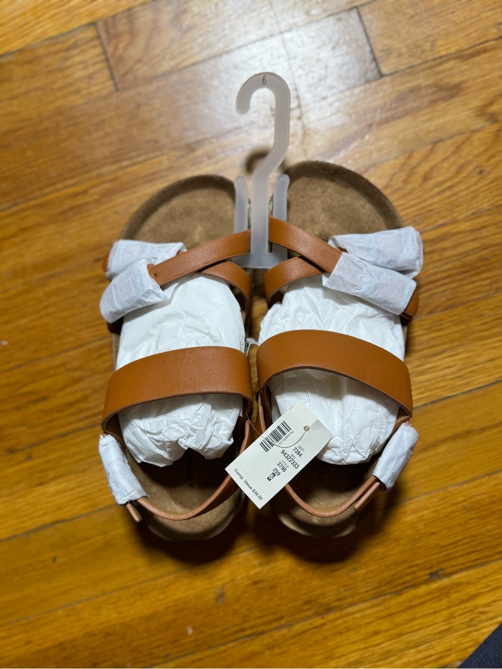 Aeropostale Girls Tan Strappy Sandals